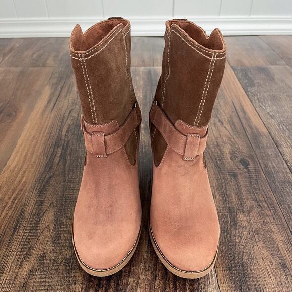 Timberland Earthkeepers Rudston Mid Waterproof Boot Pull On Buckle Size 8 Brown - Picture 3 of 16